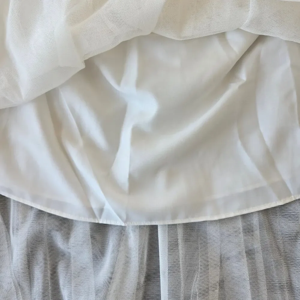 J. Crew Girls' Pleated Midi Skirt in Tulle Size XL NWOT